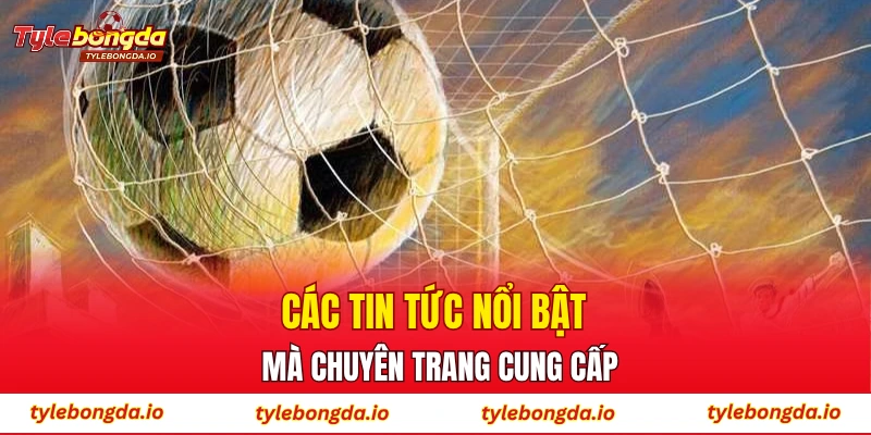 Các tin tức nổi bật mà trang cung cấp